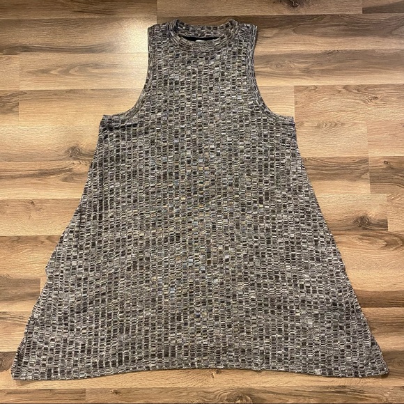 Anthropologie Maeve Grey Knit Sleeveless Dress - Picture 2 of 6